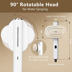 2 in 1 Garment Steamer & Iron Portable Travel Steamer with Fast Heat Up