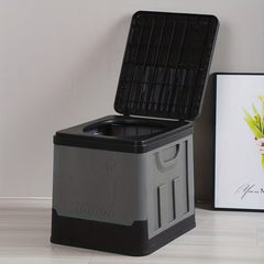 Portable folding emergency toilet for camping, RVs, and travel