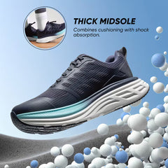 Women's Cushioned Walking & Running Shoes Breathable Athletic Sneakers