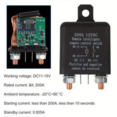 200A remote battery disconnect switch for 12V systems