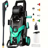 4500 PSI 3.2 GPM High-Pressure Washer with Foam Cannon & 4 Nozzles