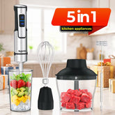 15 Speed Hand Blender with Accessories Whisk, Frother, Masher & Chopper