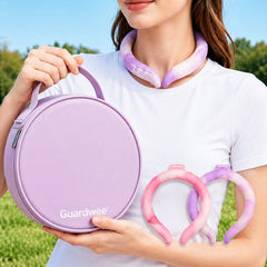 Reusable Neck Cooling Tube Wearable Hot Weather Cooler with Insulated Bag