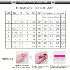 925 Sterling Silver Moissanite Adjustable Ring