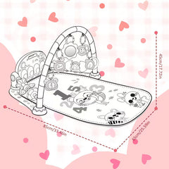 Baby Play Gym & Activity Mat Piano Play Area with Music, Lights & Sensory Toys