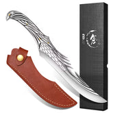 14 Inch Hand Forged High Carbon Steel Chef Knife Viking Style Kitchen Knife