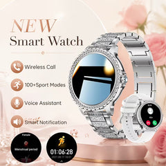 LIGE women’s HD smartwatch with fitness tracking