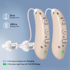 Rechargeable Hearing Aids for Seniors – Digital Noise-Canceling Sound Amplifiers
