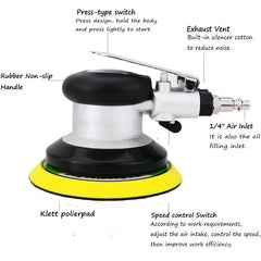 5"/6" pneumatic random orbit sander for sanding and polishing