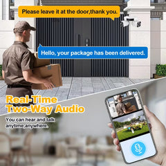 8MP Dual-Lens PTZ WiFi Security Camera – 360° View & Color Night Vision