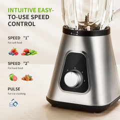 SHARDOR 1200W Blender Set – 52oz Countertop & 22oz Personal Blender