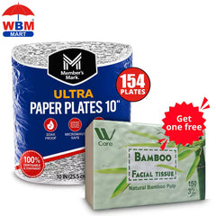 10-Inch Premium Paper Plates – Microwave-Safe, Cut & Soak-Proof Disposable Plates