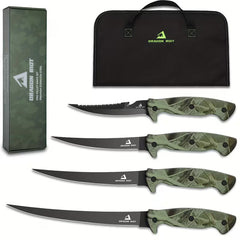 Fish Fillet Knife Set – Sharp Stainless Steel Knife with Storage Bag & Sharpener