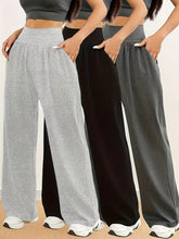 3-piece women’s yoga pants with pockets