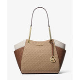 Michael Kors color-block signature logo tote bag