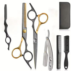 Professional hair cutting scissors kit with accessories