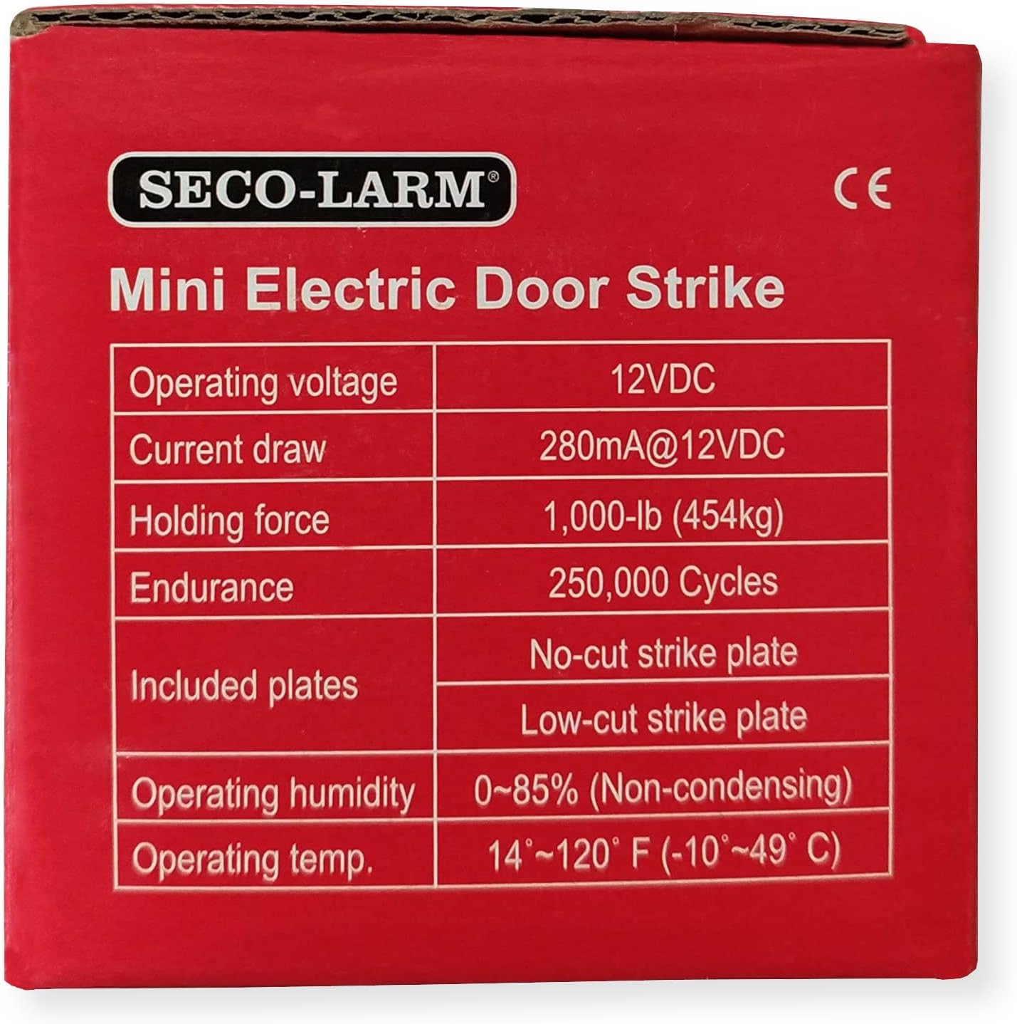 Seco-Larm SD-991A-D1Q Enforcer Mini No-Cut Electric Door Strike, Fail-Secure