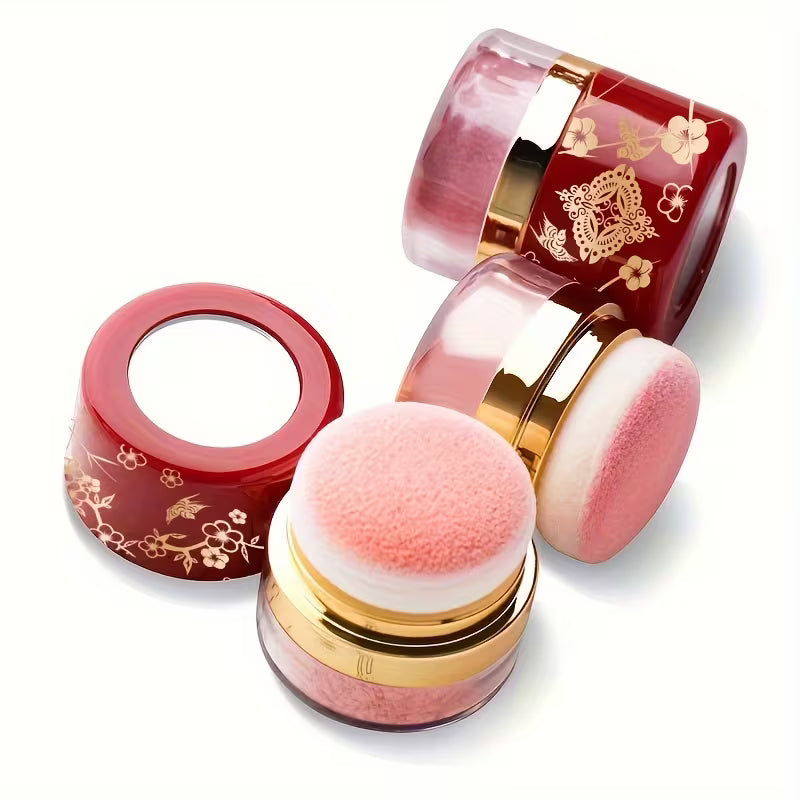 3 Color Blush Makeup Set with Mirror Compact Multi Color Face Makeup Kit