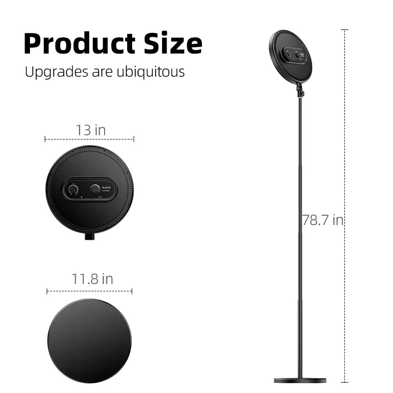 Large Ring Light with 79 Inch Stand Dimmable LED Light with Phone Holder