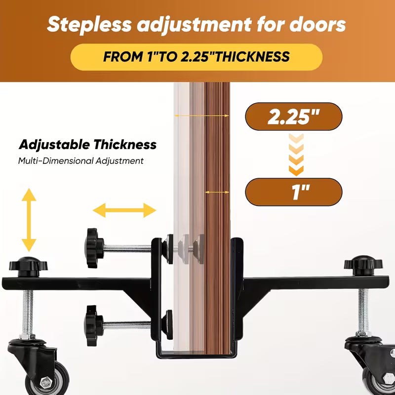 2-Piece Heavy-Duty Door Installation Kit with Dolly & Lifter