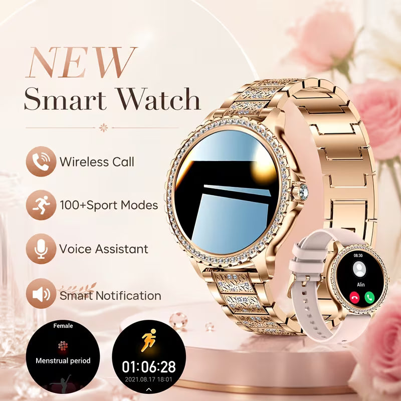 LIGE women’s HD smartwatch with fitness tracking