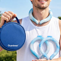 Reusable Neck Cooling Tube Wearable Hot Weather Cooler with Insulated Bag