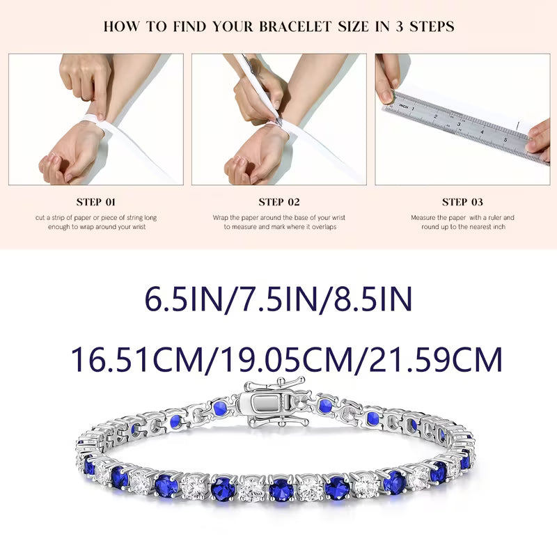 925 silver moissanite luxury bracelet gift