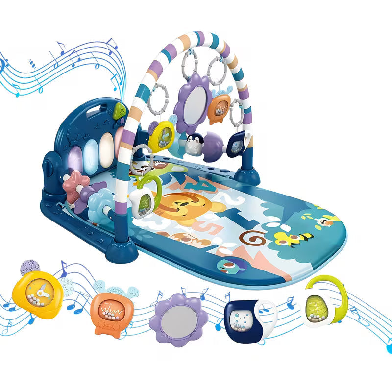 Baby Play Gym & Activity Mat Piano Play Area with Music, Lights & Sensory Toys