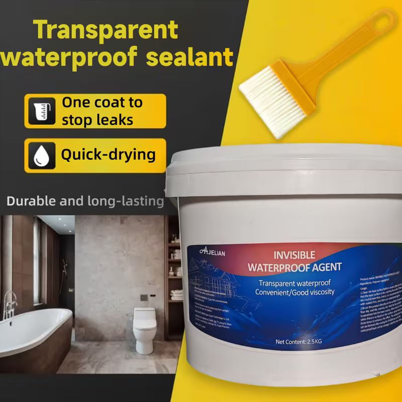 2500g Transparent Waterproofing Adhesive – Roof & Wall Leak Repair Sealant