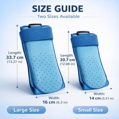 Night ankle splint with detachable gel ice pack