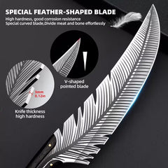 Hand Forged High Carbon Steel Boning Knife Meat Cutting Knife with Sheath