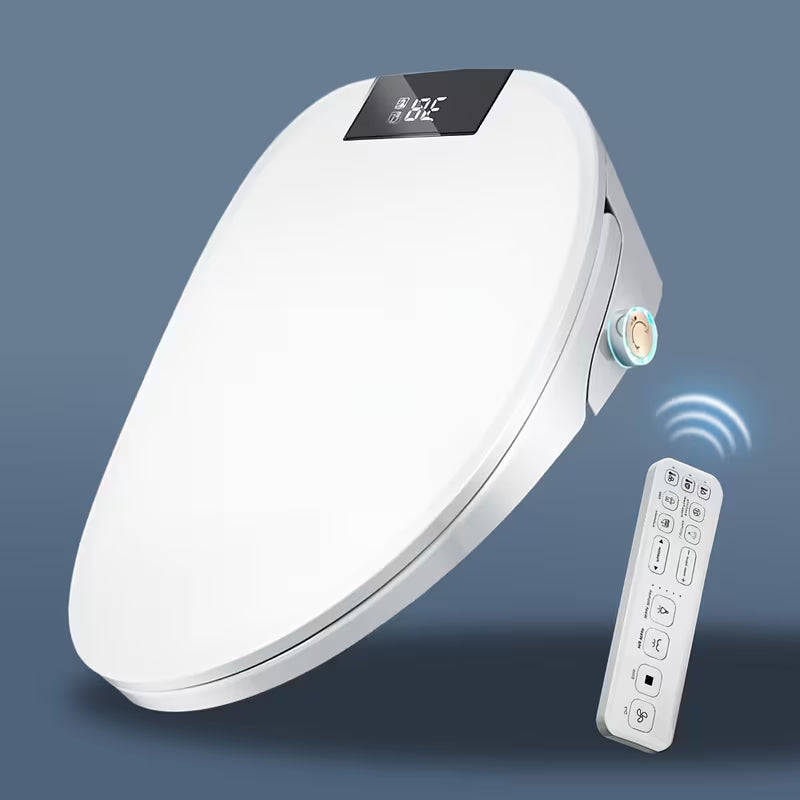 Smart Bidet Toilet Seat – Heated Seat, Warm Water, Air Dryer & LED Light