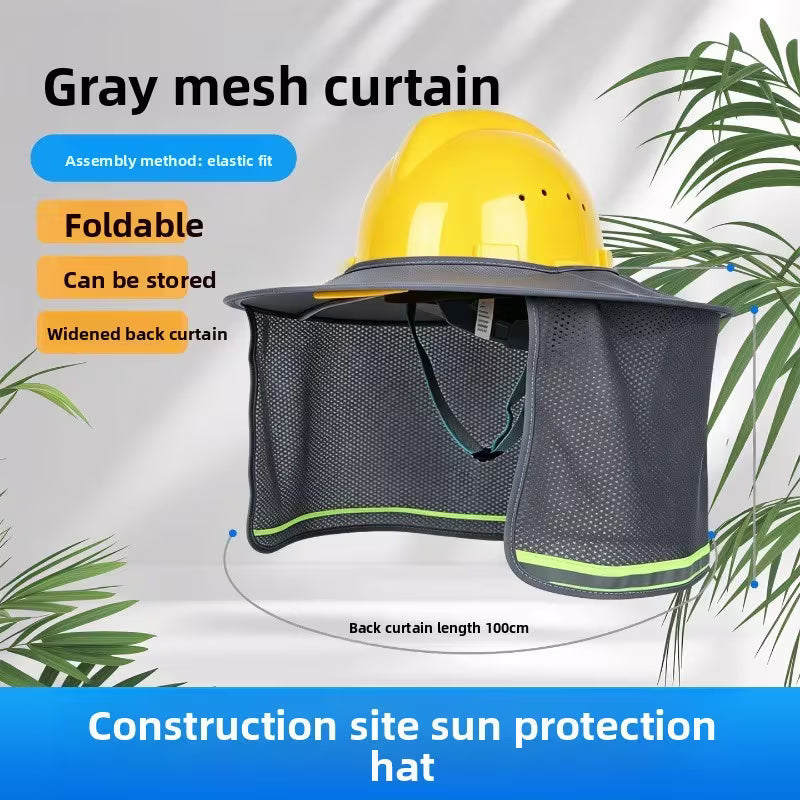 Hard Hat Sunshield 3 Pack Full Brim Neck Cover with Reflective Strip