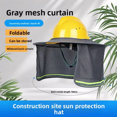 Hard Hat Sunshield 3 Pack Full Brim Neck Cover with Reflective Strip