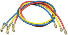 Yellow Jacket 29986 Plus II 1/4" Hose with Compact Ball Valve, 72" – Pack of 3