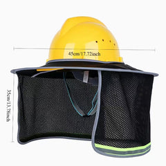 Hard Hat Sunshield 3 Pack Full Brim Neck Cover with Reflective Strip