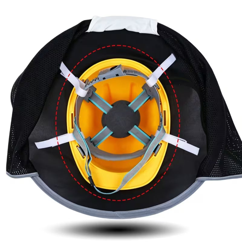 Hard Hat Sunshield 3 Pack Full Brim Neck Cover with Reflective Strip