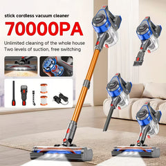 MAX 70KPa Cordless Vacuum Cleaner – Brushless Motor, 45-Min Runtime & Pet Hair Cleaning