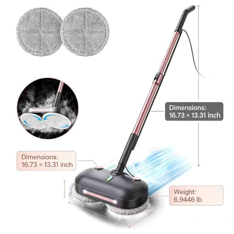10 in 1 Electric Rotating Steam Mop Multi Purpose Floor & Household Steam Cleaner