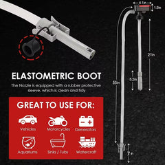 Automatic Fuel Transfer Pump – 3.2 GPM, Auto-Stop, 51" Hose & 4 Adapters