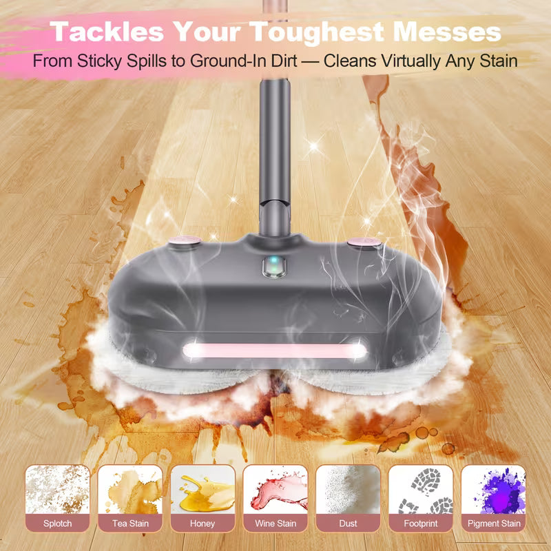 10 in 1 Electric Rotating Steam Mop Multi Purpose Floor & Household Steam Cleaner