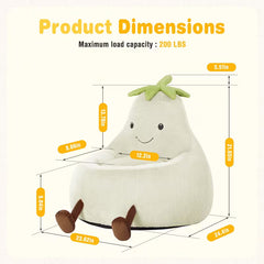 Memory Foam Bean Bag Chair Padded Cuddle Seat for Kids & Relaxing