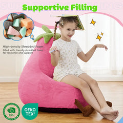 Memory Foam Bean Bag Chair Padded Cuddle Seat for Kids & Relaxing