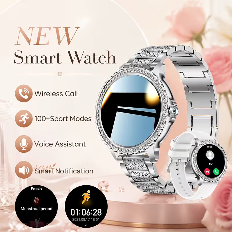 LIGE women’s HD smartwatch with fitness tracking
