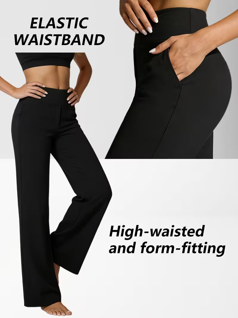 3-piece women’s wide-leg yoga pants set
