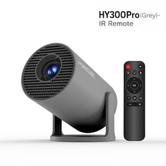 HY300Pro Mini Portable Projector 1280x720P, 4K/8K Decode, Auto Keystone & Wireless Connectivity