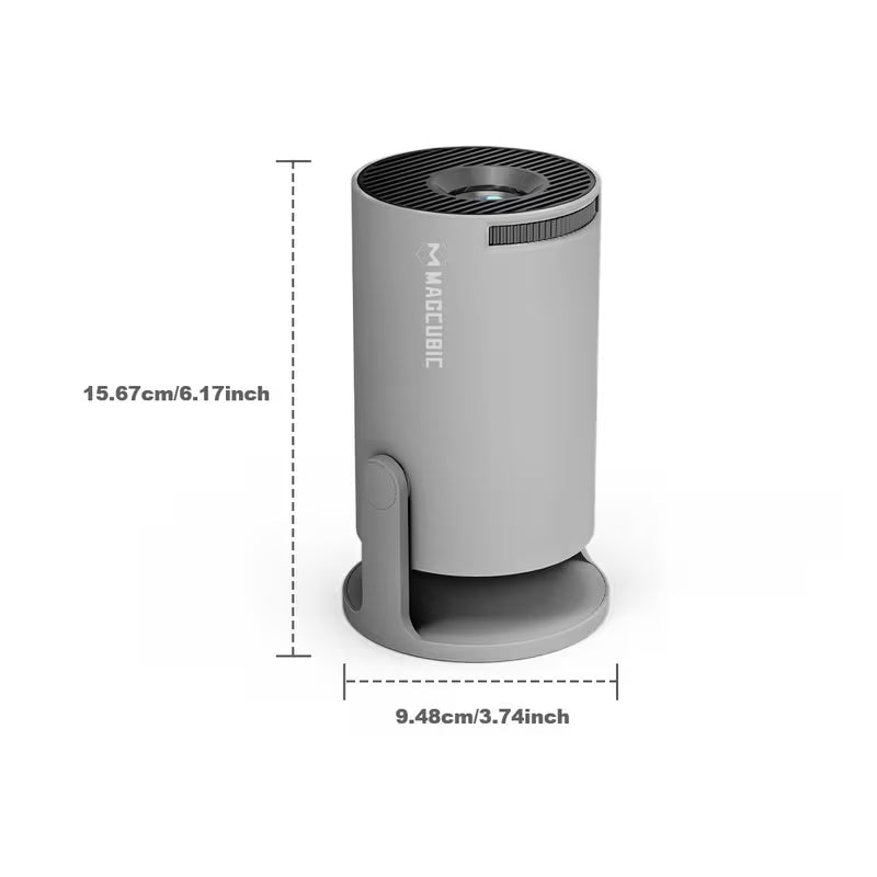 HY300Pro Mini Portable Projector 1280x720P, 4K/8K Decode, Auto Keystone & Wireless Connectivity