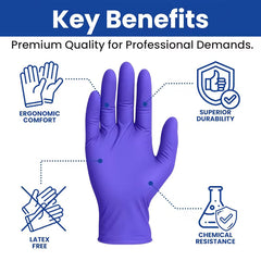 500-Piece Nitrile Gloves – 5.8 Mil, Powder-Free & Multi-Purpose