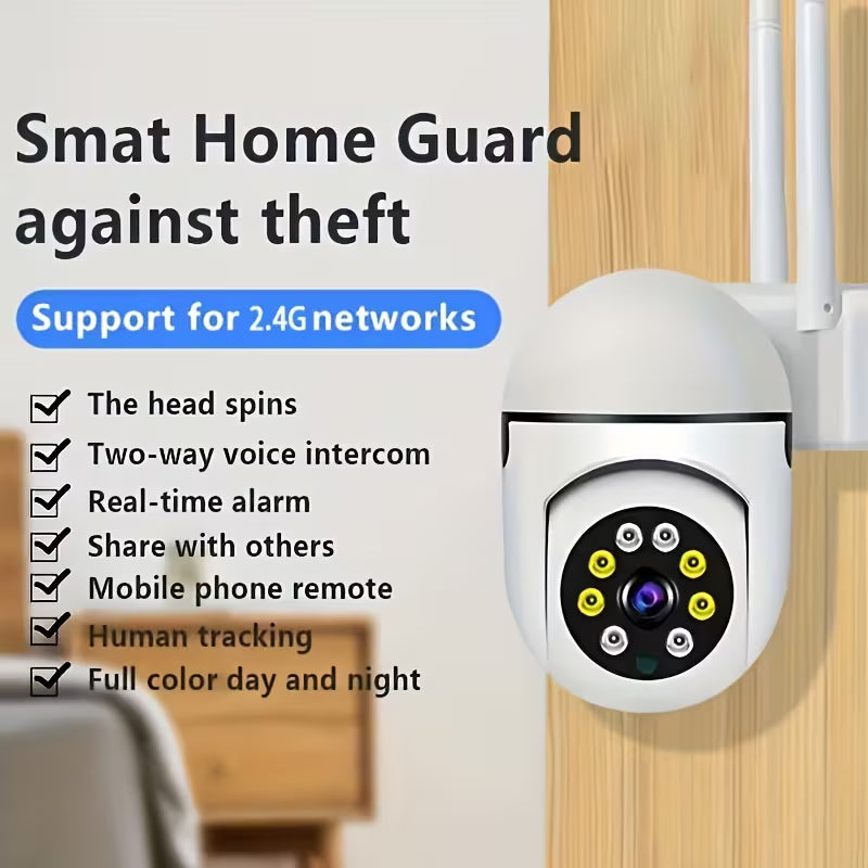 4-Pack 1080P 5G WiFi Security Cameras – 360° View, Night Vision & AI Motion Detection