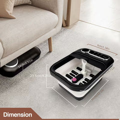 Collapsible Foot Spa Massager with Heat, Bubbles & Temperature Control